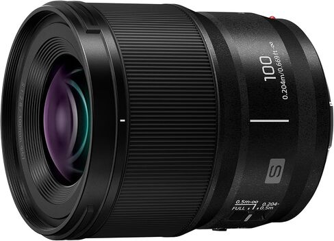 Panasonic LUMIX Full Frame Camera Lens, S 100mm F2.8 Macro - S-E100J | Macro photography with f/2.8 aperture, 1:1 magnification and dustproof construction in Kuwait