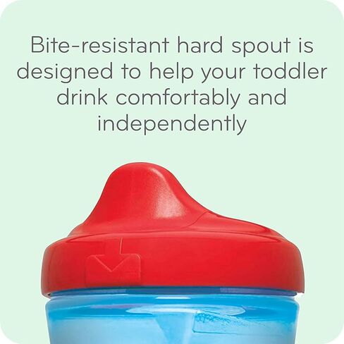 NUK Hide 'n Seek Hard Spout Cup, 10 Ounce, Whales & Tigers, Blue in Kuwait