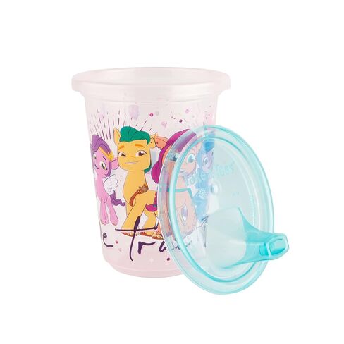 The First Years Take & Toss My Little Pony Sippy Cups - Reusable Toddlers Cups with Lids - Kids Party Pack with 2 Travel Caps - 10 Oz - 10 Count in Kuwait