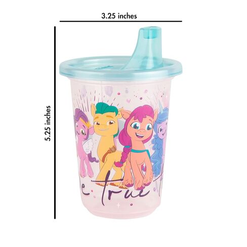 The First Years Take & Toss My Little Pony Sippy Cups - Reusable Toddlers Cups with Lids - Kids Party Pack with 2 Travel Caps - 10 Oz - 10 Count in Kuwait