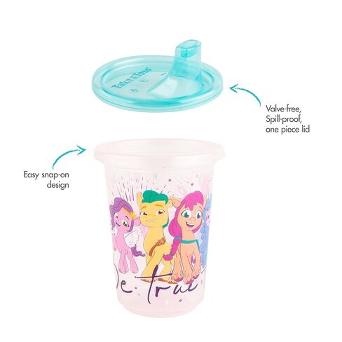 The First Years Take & Toss My Little Pony Sippy Cups - Reusable Toddlers Cups with Lids - Kids Party Pack with 2 Travel Caps - 10 Oz - 10 Count in Kuwait
