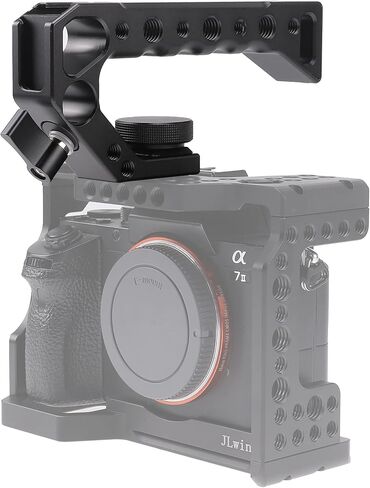 Foto4easy Camera Top Handle Grip with Cold Shoe Mount for DSLR Camera Cage Video Black in Kuwait