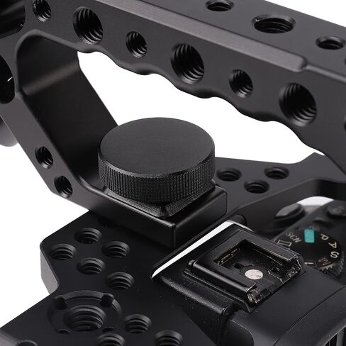 Foto4easy Camera Top Handle Grip with Cold Shoe Mount for DSLR Camera Cage Video Black in Kuwait