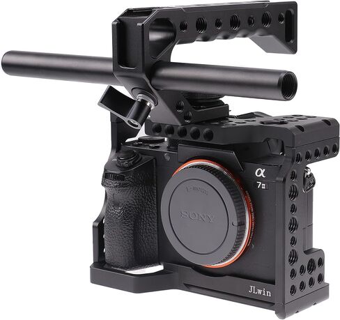 Foto4easy Camera Top Handle Grip with Cold Shoe Mount for DSLR Camera Cage Video Black in Kuwait