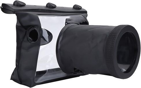 HURRISE HD Underwater Housing Case for DSLR Cameras - Depth 20m - Transparent Design, Complete Protection, Ideal for Diving, Swimming & Outdoor Adventures in Kuwait