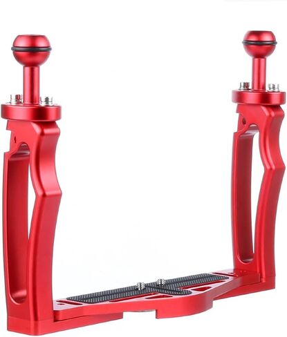 Underwater Filming Bracket Aluminum Alloy Underwater Camera Tray Dive Ready for Diving, Red, Handheld in Kuwait