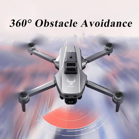 Foldable GPS Drone 4K Camera with 4.5" Screen Remote for Adults Beginners | Under 249g Brushless Quadcopter with 64GB Card, Auto Return, Follow Me, Obstacle Avoidance, Waypoint Fly, 50 Mins Flight Time in Kuwait