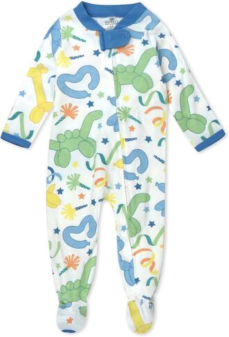 HonestBaby Baby Sleep and Play Footed Pajamas One-piece Sleeper Jumpsuit Zip-front Pjs Organic Cotton for Baby Girls, Unisex in Kuwait