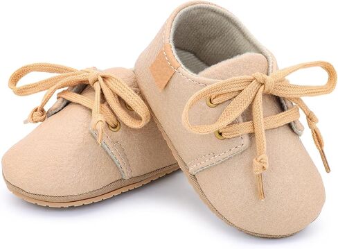Toddler Boy Shoes Leather Baby First Walking Shoes Girl Non-Slip Sneakers Boy Rubber Sole Sneakers Infant Walker in Kuwait