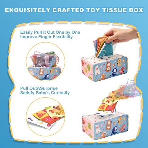 Montessori Toy Set 6 in 1 Baby Toys 6 to 12 Months, Montessori Toy for Toddlers 1-3, Infant Teething Babies Toy Stacking Blocks Rings Pull String Toy in Kuwait