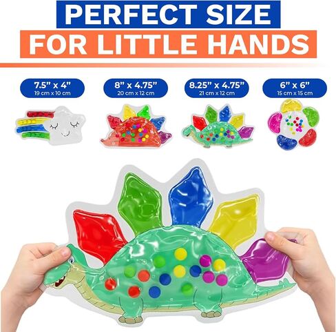 4-Pack Color Sorting Sensory Toys for Toddlers Ages 3+ Montessori Travel Toys Calm Down Toy for Preschool | Flower, Porcupine, Cloudy Rainbow Color Matching Activities Gift Ready for Boys Girls B-Day in Kuwait