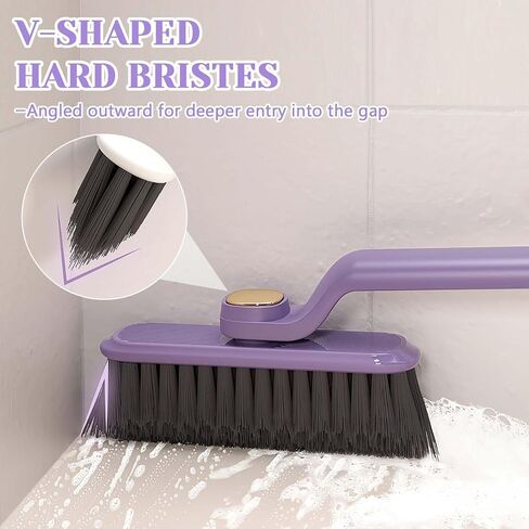 2PCS Multi-Function Rotating Crevice Cleaning Brush, 360 Degree Rotating Crevice Cleaning Brush Household, No Dead Corners Hard Bristle Crevice Gap Brush Tool for Door Window Track Kitchen in Saudi Arabia