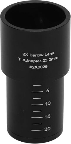 2X HD Optical Lens Microscope Eyepiece for Clear Imaging, 23.2mm Aluminum Alloy Universal Lightweight Body for Biological Microscope in Kuwait
