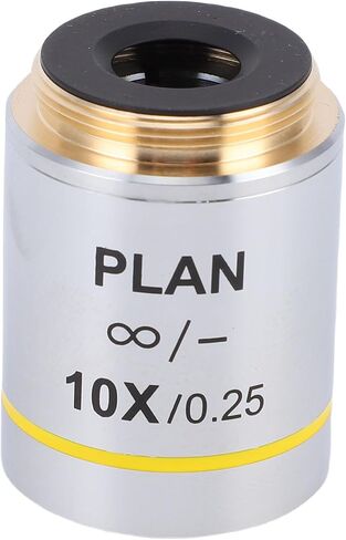 Generic 10X Multicoated Plan Objective Lens for Clear Images in Research and Education with 20.2mm RMS Thread in Kuwait