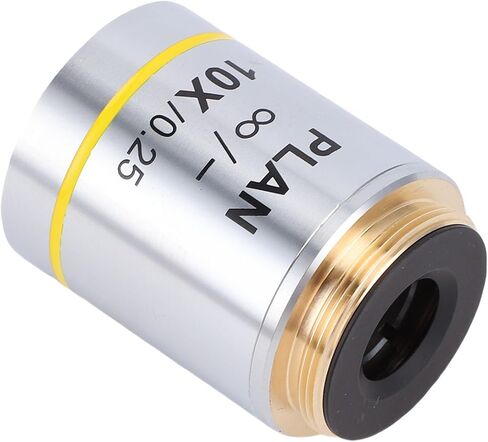 Generic 10X Multicoated Plan Objective Lens for Clear Images in Research and Education with 20.2mm RMS Thread in Kuwait