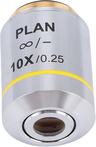 Generic 10X Multicoated Plan Objective Lens for Clear Images in Research and Education with 20.2mm RMS Thread in Kuwait