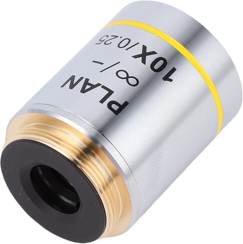 Generic 10X Multicoated Plan Objective Lens for Clear Images in Research and Education with 20.2mm RMS Thread in Kuwait