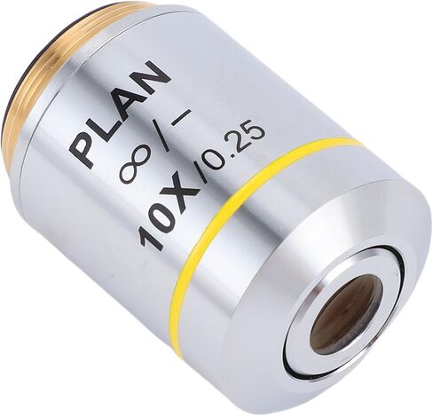 Generic 10X Multicoated Plan Objective Lens for Clear Images in Research and Education with 20.2mm RMS Thread in Kuwait