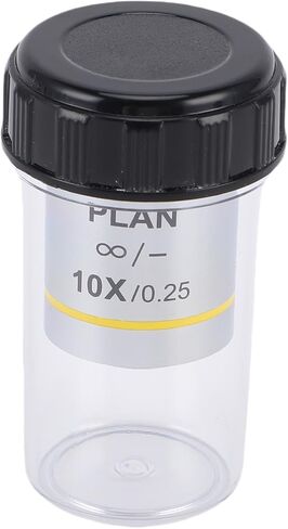 Generic 10X Multicoated Plan Objective Lens for Clear Images in Research and Education with 20.2mm RMS Thread in Kuwait