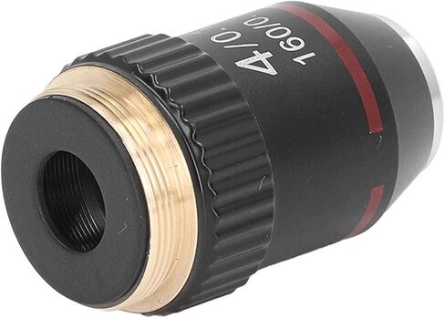 4X High Magnification Lens Achromatic Microscope Objective 4X Magnifying Lens Microscope with RMS 20.2mm Interface for Biological Microscopes Study Research Work in Kuwait