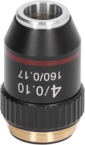 4X High Magnification Lens Achromatic Microscope Objective 4X Magnifying Lens Microscope with RMS 20.2mm Interface for Biological Microscopes Study Research Work in Kuwait