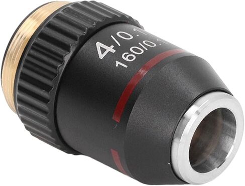 4X High Magnification Lens Achromatic Microscope Objective 4X Magnifying Lens Microscope with RMS 20.2mm Interface for Biological Microscopes Study Research Work in Kuwait