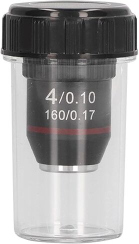 4X High Magnification Lens Achromatic Microscope Objective 4X Magnifying Lens Microscope with RMS 20.2mm Interface for Biological Microscopes Study Research Work in Kuwait