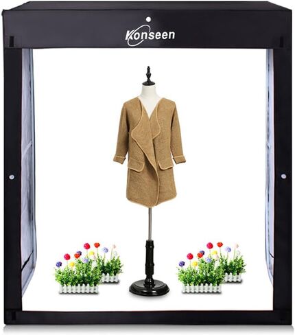 47x20x55in Large Photo Studio Light Box,Light Box Photography Large | 576 LED Dimmable Product Photography Light Box with 3 PVC Backdrop,Large Shooting Tent with Carry Bag for Clothing,Shoes,Bags in Kuwait