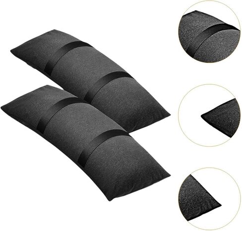 2 Pieces Outdoor Fillable Sand Bags Arched Weight Bags for Patio Furniture Canvas Material Weatherproof Accessories Suitable for Yard Lawn Garden in Kuwait