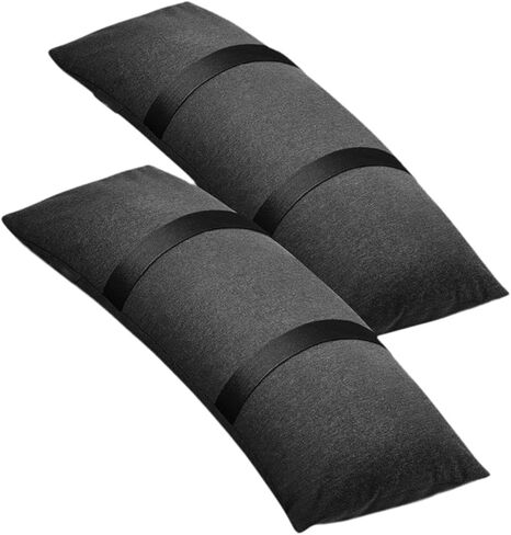 2 Pieces Outdoor Fillable Sand Bags Arched Weight Bags for Patio Furniture Canvas Material Weatherproof Accessories Suitable for Yard Lawn Garden in Kuwait