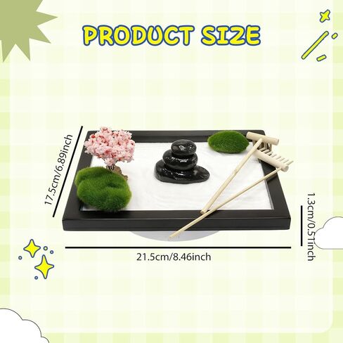 Zen Sand Garden Mini Sand Tools Kit for Office,Desktop, Sandbox in Kuwait