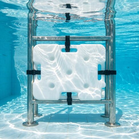 HOMSFOU Heavy Duty Pool Ladder Weights Stable Pool Sand Bags with Adjustable Straps 4pcs Plastic Ladder Weights and Easy Installation in Saudi Arabia