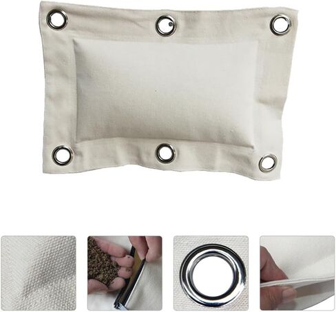 Didiseaon Canvas Boxing Bag Empty Wall-Mounted Sandbag for Thai Boxing and Kickboxing Training, Portable Size with Sturdy Canvas and Copper Material, Fitness Workout Wall Bag in Kuwait