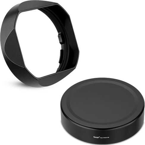 Haoge Bayonet Metal Square Lens Hood for Voigtlander NOKTON 35mm F1.2 II/III,40mm F1.2,50mm F1.2 Aspherical Lens for VM Mount Accessories LH-VM35-NB Black,with Cap in Kuwait