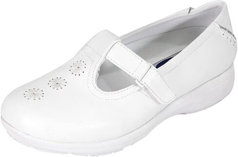 24 Hour Comfort Lily Women's Wide Width T-Strap Design Leather Shoes in Kuwait