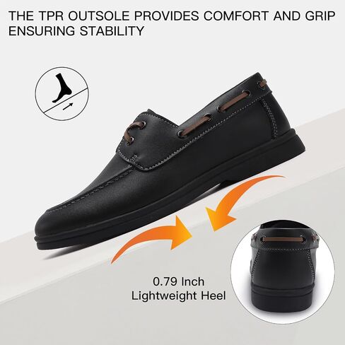 Women's Boat Shoes - Comfortable Faux Leather Loafers, Business Casual Slip On Walking Flats, Professional Office Work Shoes for Women in Kuwait