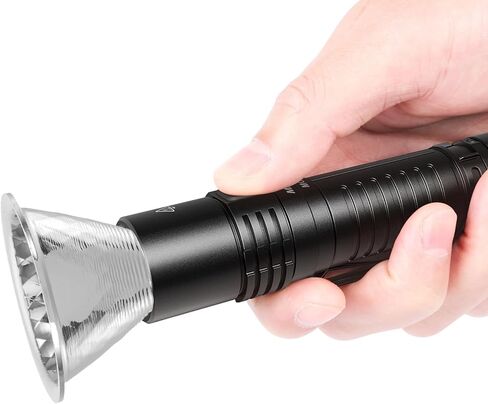 SEWACC 2pcs Silver Aluminum Flashlight Reflector Accessory with Lightweight Multifunctional Design, Compatible with LED Beads Chip Lamp Bulb for Indoor and Outdoor Adventures in Kuwait
