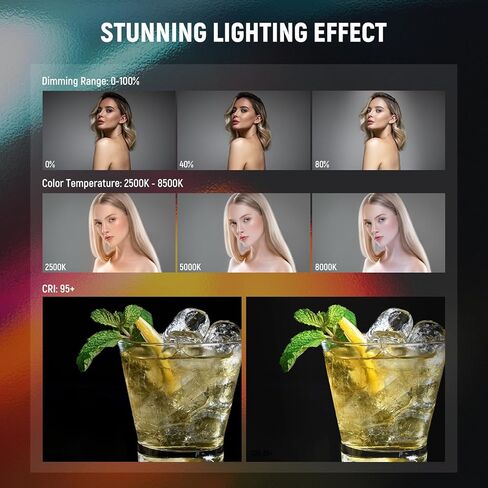 NEEWER RGB Light Wand, Magnetic Handheld Photography Video Light Stick, 2500K~8500K Dimmable CRI95+ Full Color LED Tube Light Bar with 2550mAh Battery, 17 Light Scenes for Vlog TikTok YouTube, TL20C | 2500K-8500K Dimmable, CRI95+, Full Color LED Tube Ligh in Saudi Arabia