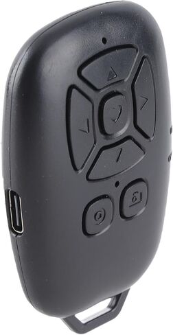 ANGGREK Bluetooth Remote Shutter, 5.0 Wireless Camera Remote Control for Selfie Photos Videos, Mini Bluetooth Page Turner with USB Type C Charging Cable, for Mobile Devices in Kuwait