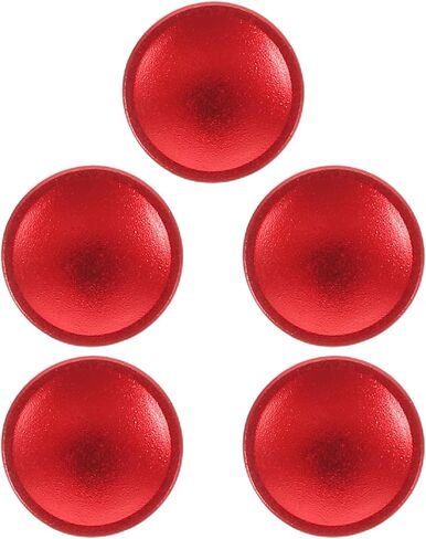 Camera Soft Shutter Release Button 5pcs Red for DSLR Film Cameras | Aluminum Alloy, 0.95x0.95x0.55cm, Screw-on Fit, Concave Shape, Responsive Control in Kuwait