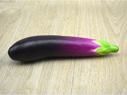 2pcs Simulation Eggplants Versatile Foam Eggplants Artificial Simulation Aubergines Vegetable Photography Props in Kuwait
