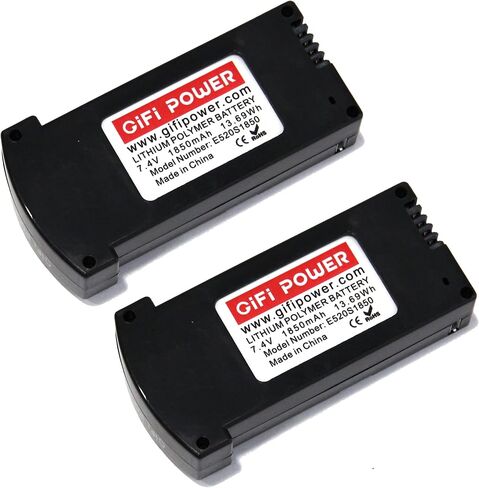 MaximalPower Replacement Drone Battery 7.4V 1850mAh for Eachine E520 E520S Drone RC Quadcopter (2 Pack) in Saudi Arabia