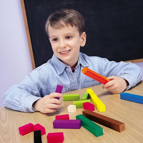 Learning Resources Fraction Tower Equivalency Cubes - 51 Pieces, Ages 6+ Math Toys for Kids, Classroom and Homeschool Accessories, Fractions for Kids in Kuwait