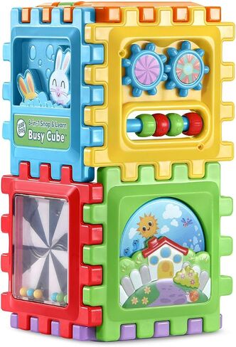 LeapFrog 6-in1 Snap and Learn Busy Cube Motor Skills Baby Toy in Kuwait