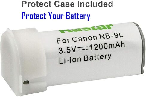 Kastar 1-Pack NB-9L Battery 3.5V 1200mAh Replacement for Canon NB-9L NB9L, NB-9LH NB9LH Battery, Canon CB-2LB, CB-2LBE Charger, Canon IXUS 1000 HS, IXY 50S Camera in Saudi Arabia