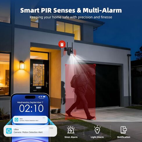 4G LTE Cellular Security Camera, Built-in SIM Card, Non-Stop Solar Powered | No WiFi Needed, 2K Color Night Vision, 360° View, for Jobsite & Off-Grid Areas, Motion Detection, 2-Way Audio, Easy Setup in Kuwait