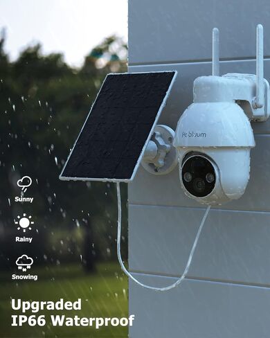 Solar Security Cameras Outdoor Wireless, 2 Pack Outdoor Camera Wireless Solar Powered, Pan Tilt 360°WiFi Camera with Color Night Vision/PIR Sensor/2-Way Audio（4 Pack） in Kuwait