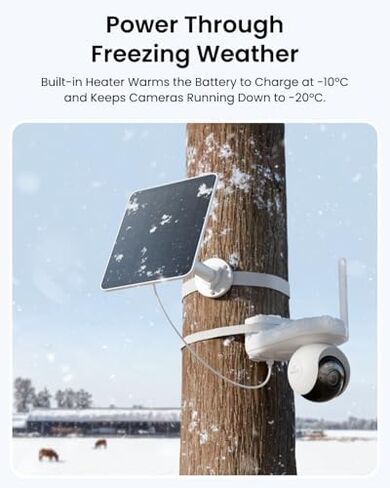 REOLINK Argus 4 Pro 4K Dual Lens Camera Bundle with Solar Panel 2S, Wireless Outdoor Home Security Cam, ColorX Night Vision, No Subscription, IP67 Solar Power Kit in Kuwait
