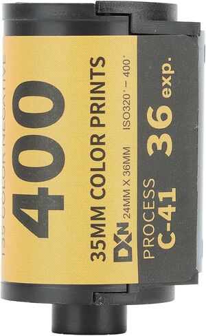 Akozon 35mm Fine Grain Wide Exposure Latitude HD Camera Color Negative Film, 320-400 ISO for 135 Cameras, Suitable for LowLight or Fast Action Subjects (#13) in Kuwait