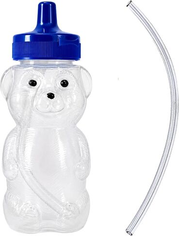 TalkTools Honey Bear Straw Cup with Handle, 7oz – Soft Straw Trainer for Babies & Toddlers 4+ Months – Easy-Grip, Dishwasher Safe (2pack) in Kuwait